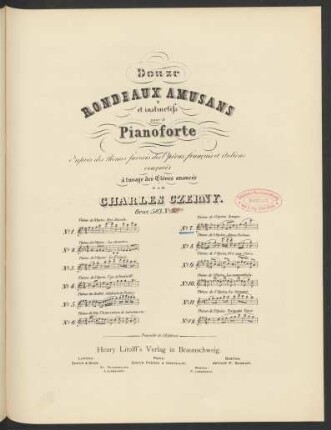 No. 7: Thème de l'opéra: Zampa, de Herold : Op. 583