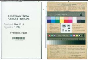 Entnazifizierung Hans Fritzsche , geb. 24.07.1913 (Kaufmann)