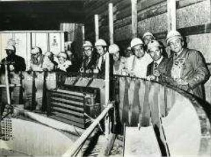 Bulgarische Parteidelegation im Pumpspeicherwerk Markersbach