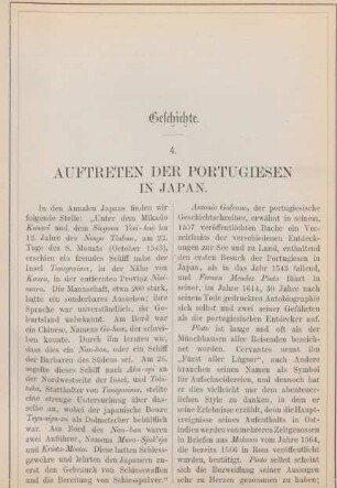 4. Auftreten der Portugiesen in Japan