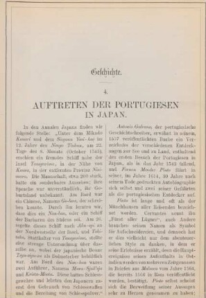 4. Auftreten der Portugiesen in Japan
