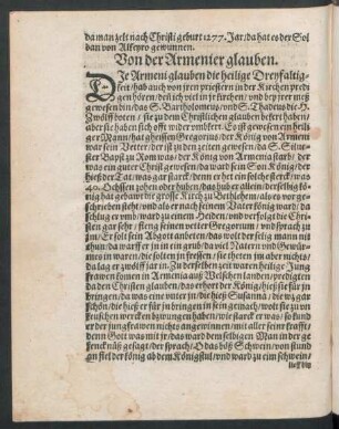 Von der Armenier glauben.