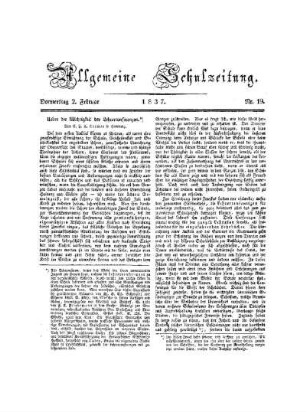 Ueber die Wichtigkeit der Lehrerconferenzen