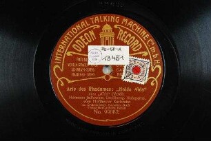 Arie des Rhadames: "Holde Aida" aus: "Aida" / (Verdi)