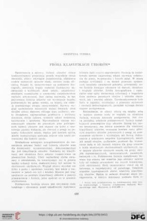 Próba klasyfikacji ubiorów
