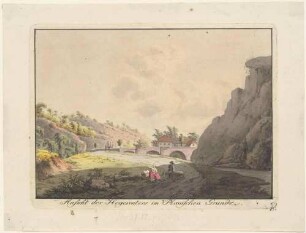 Der Plauensche Grund mit der Hegereiterbrücke und dem Forsthaus (Hegereiterhaus) nach Norden