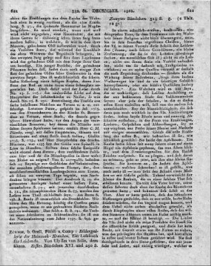 Zürich, b. Orell, Füssli u. Comp: Bildergalerie der Heimweh-Kranken. Ein Lesebuch für Leidende. Von Ulysses von Salis, dem ältern. Erstes Bändchen XVI und 250 S. Zweytes Bändchen 514 S. 8.