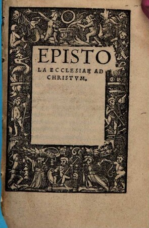 Epistola ecclesiae ad Christum
