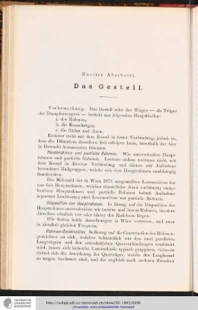Das Gestell