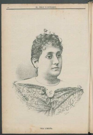 [Retrato de] Una limeña.
