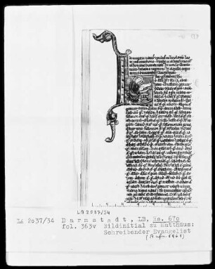 Biblia sacra — Matthäus, schreibend, Folio 363verso a