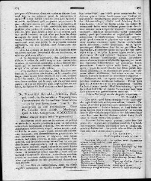 Observationes de Animalium Invertebratorum in ovo formatione / Mauritius Herold. - Marburg : Krieger Pars. I, De aranerum in ovo generatione, Cum IV. Tabulius aere incisis