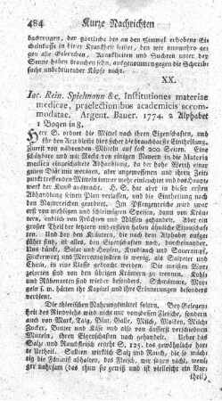 Institutiones materiae medicae, praelectionibus academicis accomodatae.