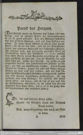 Poetik des Herzens