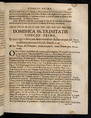 327-337, Dominica SS. Trinitatis