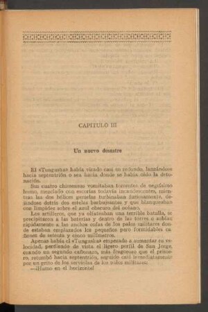 Capítulo III - Un nuevo desastre