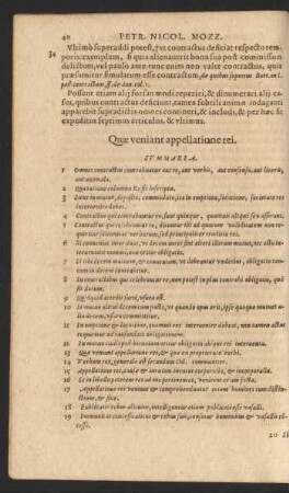 Quae veniant appellatione rei. Summaria.