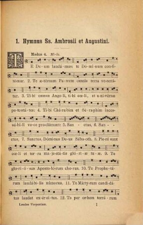 Laudes verpertinae sive Cantus diversi excerpti ex antiphonario, graduali et rituali romano quae curavit sacrorum rituum congregatio