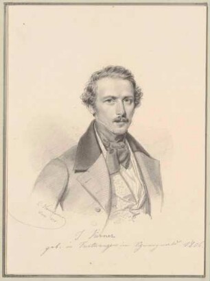 Bildnis Kirner, Johann Baptist (1806-1866), Maler, Hofmaler in München