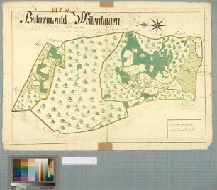 [Behrenwalde (Bärenwald), Koitenhagen (Köthenhagen) , Weitenhagen Amt/Distrikt Barth] Bahrenwald Och Weitenhagen Barths Destrict
