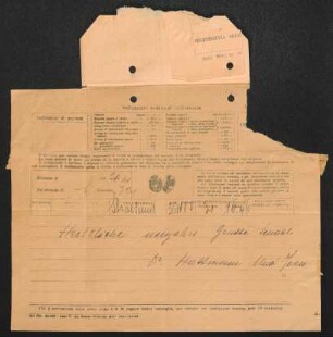 Brief von Hermann Haussmann und Hildegard Haussmann an Gerhart Hauptmann