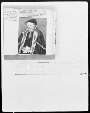 Bildnis des Magisters Johannes Ferrarius Montanus, Professor in Marburg Buchkunst