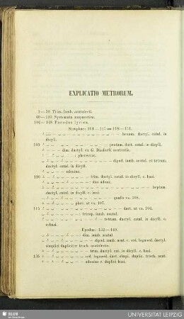 Explicatio metrorum
