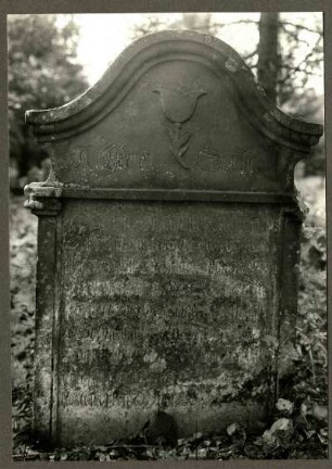Friedhof, Grabstein der Maria Eymann