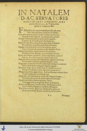 In Natalem Domini Nostri Iesu Christi
