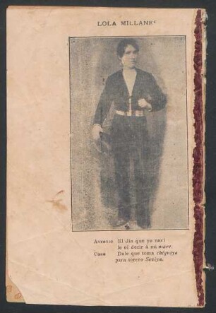 [Fotografía de] Lola Millanes