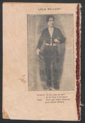 [Fotografía de] Lola Millanes