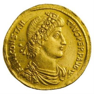 Münze, Solidus, Ende 347 bis 06. November 355 n. Chr.