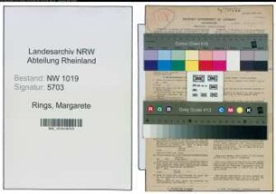 Entnazifizierung Margarete Rings , geb. 15.07.1922 (Lehrerin)