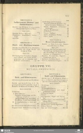 Gruppe VII. Metall-Industrie