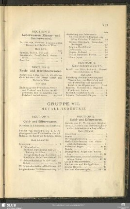 Gruppe VII. Metall-Industrie