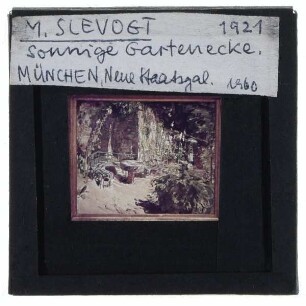Slevogt, Sonnige Gartenecke