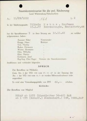 Mehne, Wilhelm