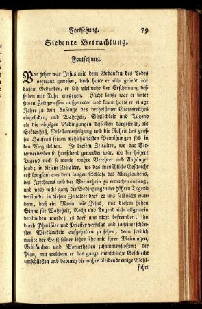 Siebente Betrachtung. Fortsetzung.