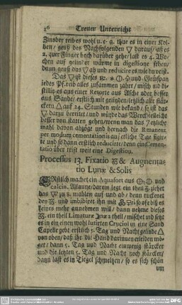 Processus 13. Fixatio [...] Augnentatio Lunae & Solis