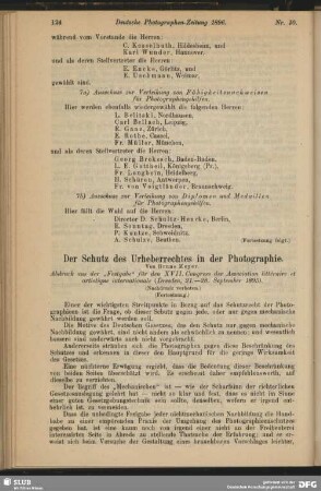 Der Schutz des Urheberrechtes in der Photographie