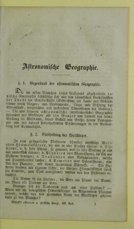 Astronomische Geographie