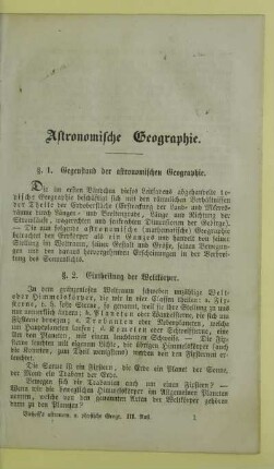 Astronomische Geographie