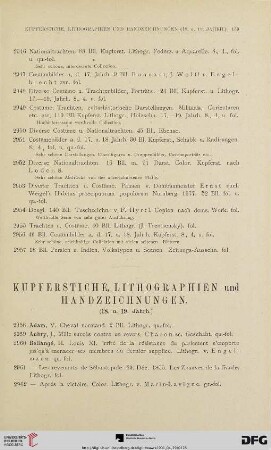 Kupferstiche, Lithographien und Handzeichnungen (Nr. 2958-3016)