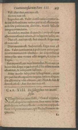 Cap. VIII. De syllogismo nec-manifesto.