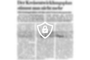 Der Kreisentwicklungsplan stimmt nun nicht mehr