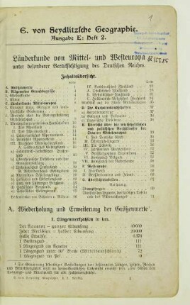 A. Wiederholung und Erweiterung der Größenwerte