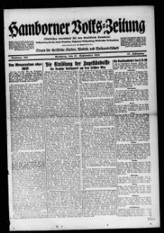 Hamborner Volks-Zeitung. 1911-1929