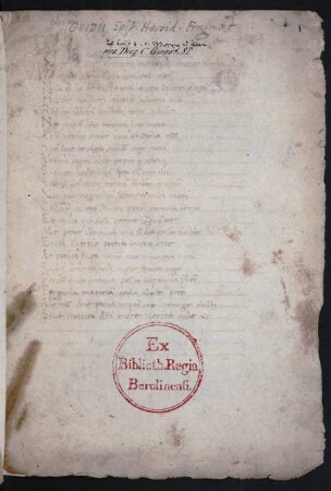 Ep. III (unvollständig, nur Schlussverse 133-154)
