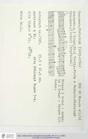 Konzert D-Dur