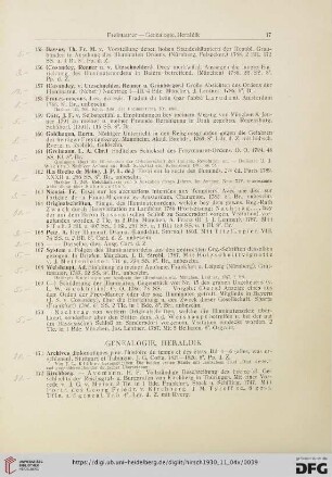 Genealogie, Heraldik (Nr. 171-175)